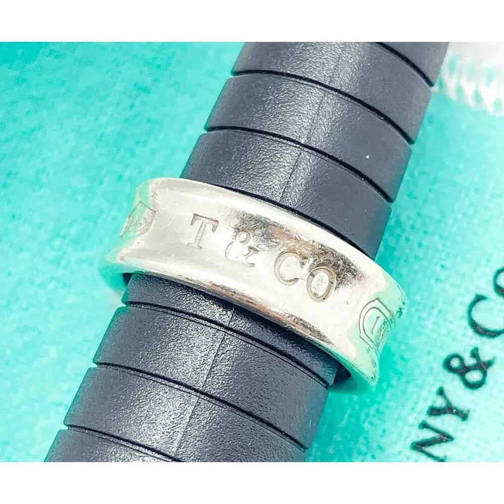 Tiffany & Co. 1837 Concave Band Ring Sterling Silver Size 6.75